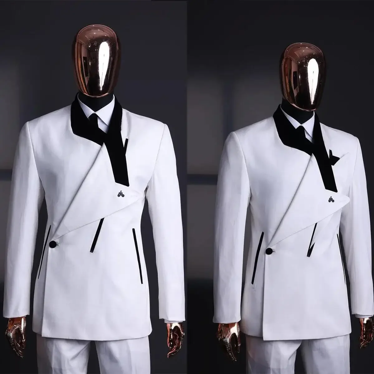 

Special Design Costume Homme Wedding Party Groom Tuxedo Blazer Slim Peaked Lapel Men's Suit 2Pcs Jacket Pants Set Tailor-made