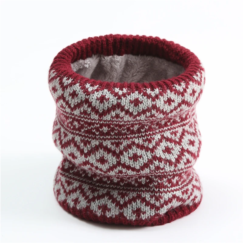 

2022 Winter Snood Scarf Unisex Knit Cotton Men Women Outdoor Warm Ring Neck Scarves Bandana Thick Fur Infinite Face Scarfs