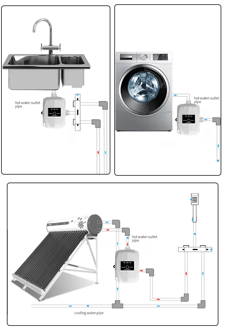 24v 온수기 워터 펌프 워터 펌프 가정용 작은 거품 온수기 샤워 헤드