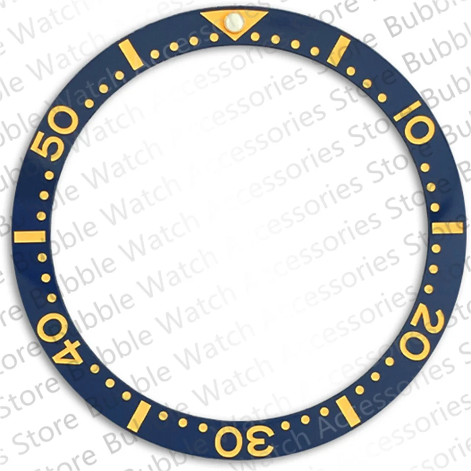 Inserto De Bisel De Cerámica Plano, 38x31,5mm, Doble Color, No Luminoso Para Piezas De Reloj SKX007 SKX009 - AliExprs