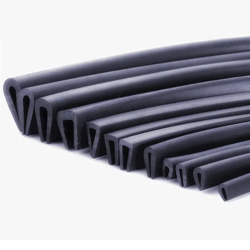 Rubber Seal Strip 1/2/3/4/5 Meters U Section Anti Oil Seal Edge Shield Encloser
