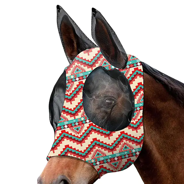 Fly Masque Horse Equine Face Covering Fly Masque Protective Covering for Horse Face Ear Cob Nose Use In Outdoors Activities Fly Masque Horse Equine Face Covering Fly Masque Protective Covering for Horse Face Ear Cob Nose Use In Outdoors Activities