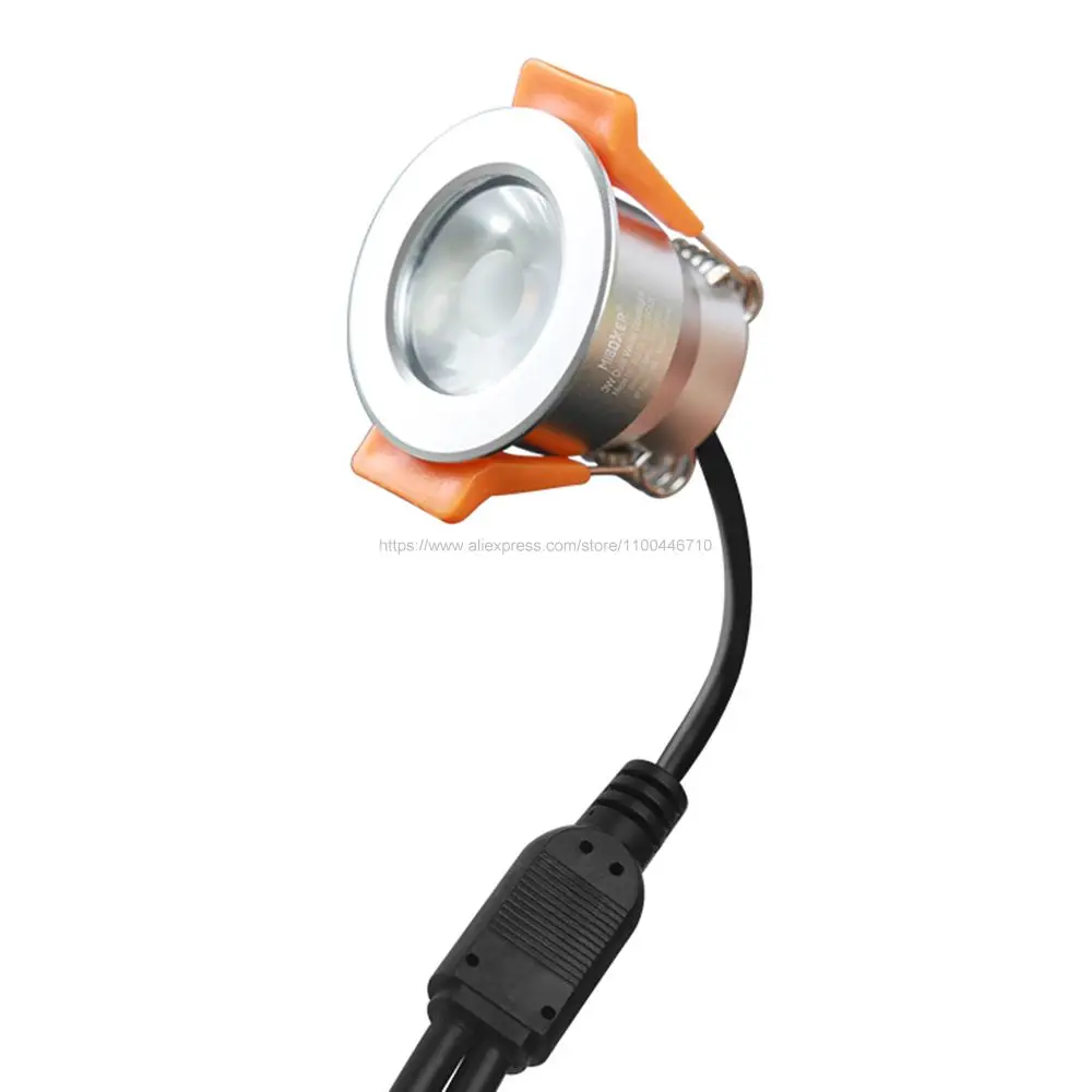LED Spotlight Miboxer 12V 3W Mini Single Color CCT RGB RGBW Dimmable LED Waterproof Spot Light Cabinet Lamp Wardrobe Showcase Downlight
