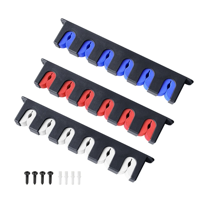 Fishing Rod Holder 6-Rod Horizontal Wall Mounted Fishing Pole Rack Garage Wall Ceiling Rod Stand Easy Installation