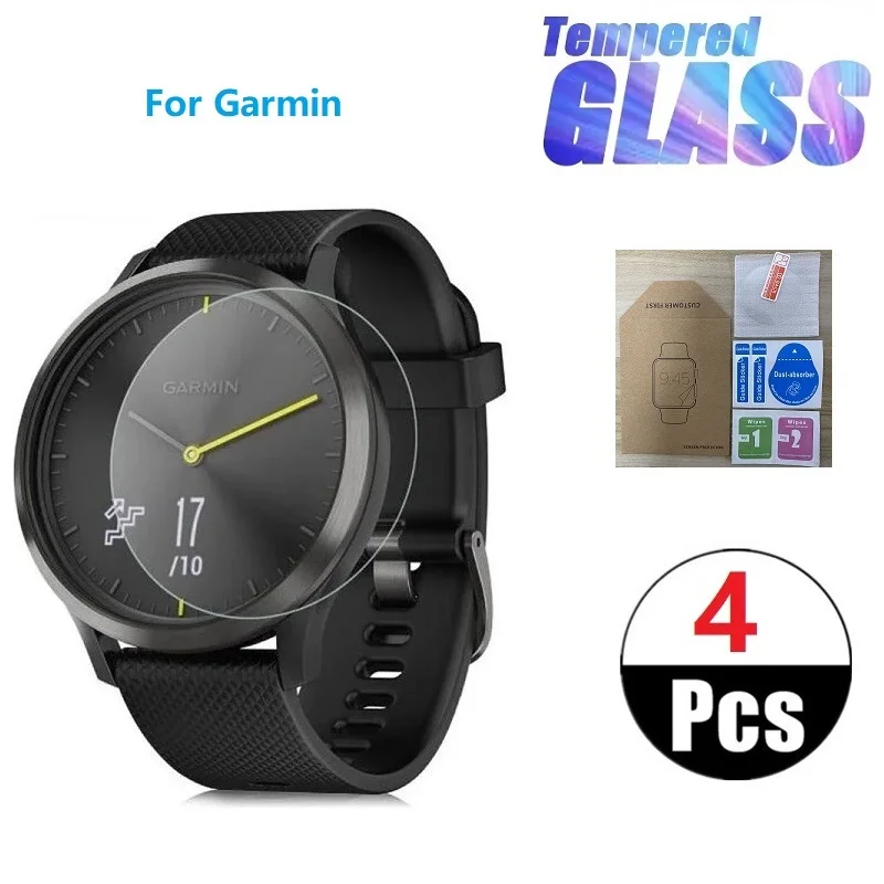 

4 pcs Smart Watch Screen Protector For Garmin Watch Swmin 2 Tempered Glass Film Protective Film For Vivoactive 3 HR Protector