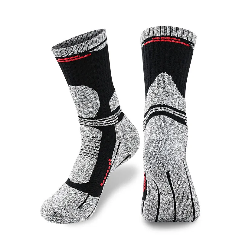 Winter Men Women Cotton Thermal Knee-High Warm Hiking Socks Thicker Sports Skiing Trekking Thermosocks