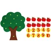 1-10 Montessori Educational Toy Children's Puzzle Handmade DIY Toy Kindergarten Carrot Apple Tree Match Digital Teaching GYH 4