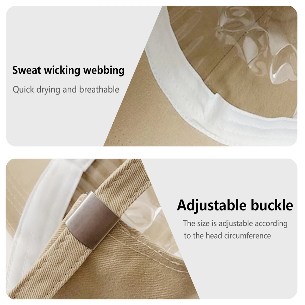 Baseball Caps for Men and Women, Wide Brim, Big Head Circumference Caps, Small Sun Hats, Sunshade Embroidery Free Hat Clip