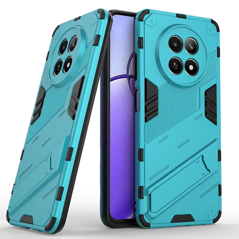 Rugged Armor Shockproof Protective Phone Case with Kickstand - Durable Hard PC Bumper