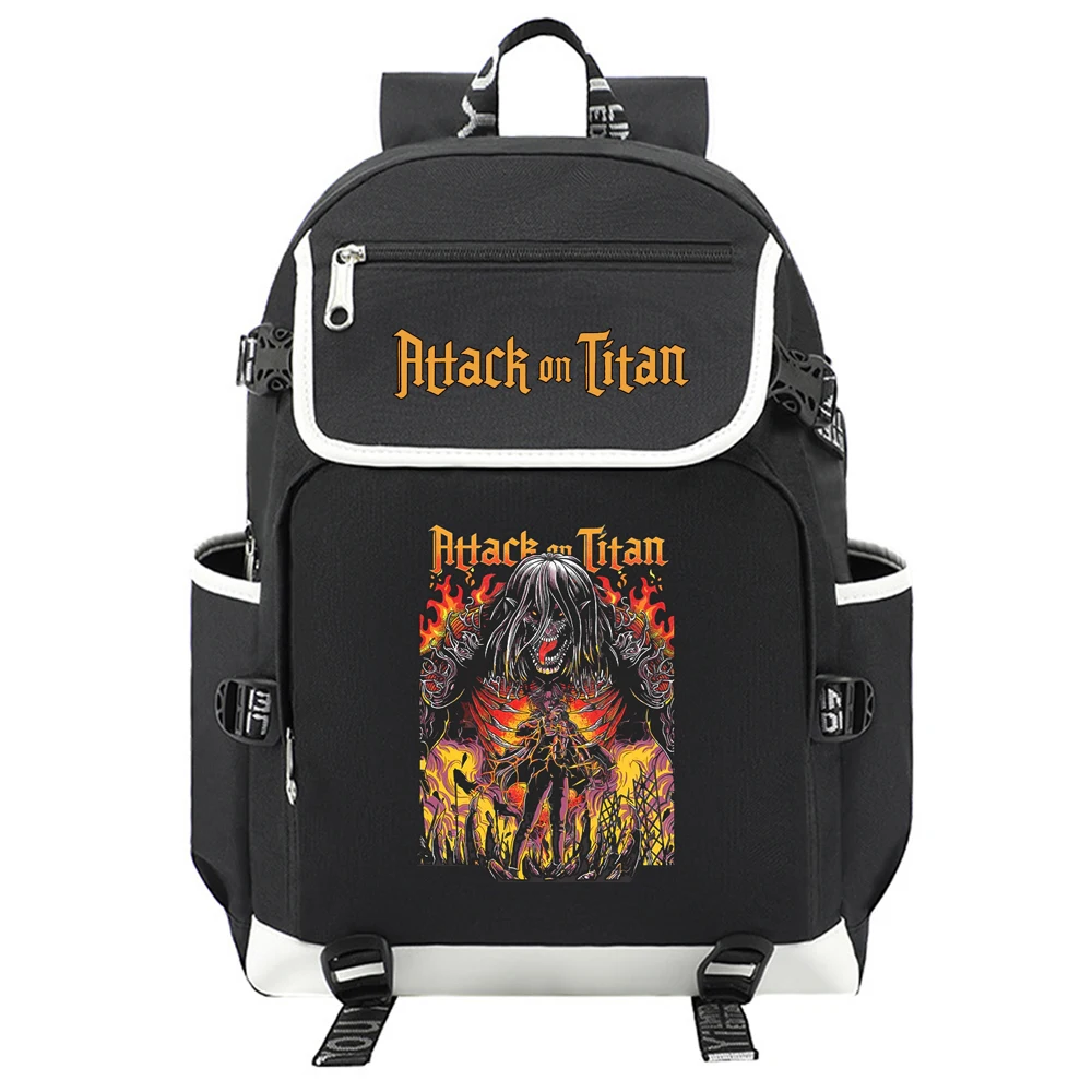 

Eren Yeager Attack On Titan Backpack Anime School Bags Travel Backpacks Outdoor Sport Usb Charging Gifts
