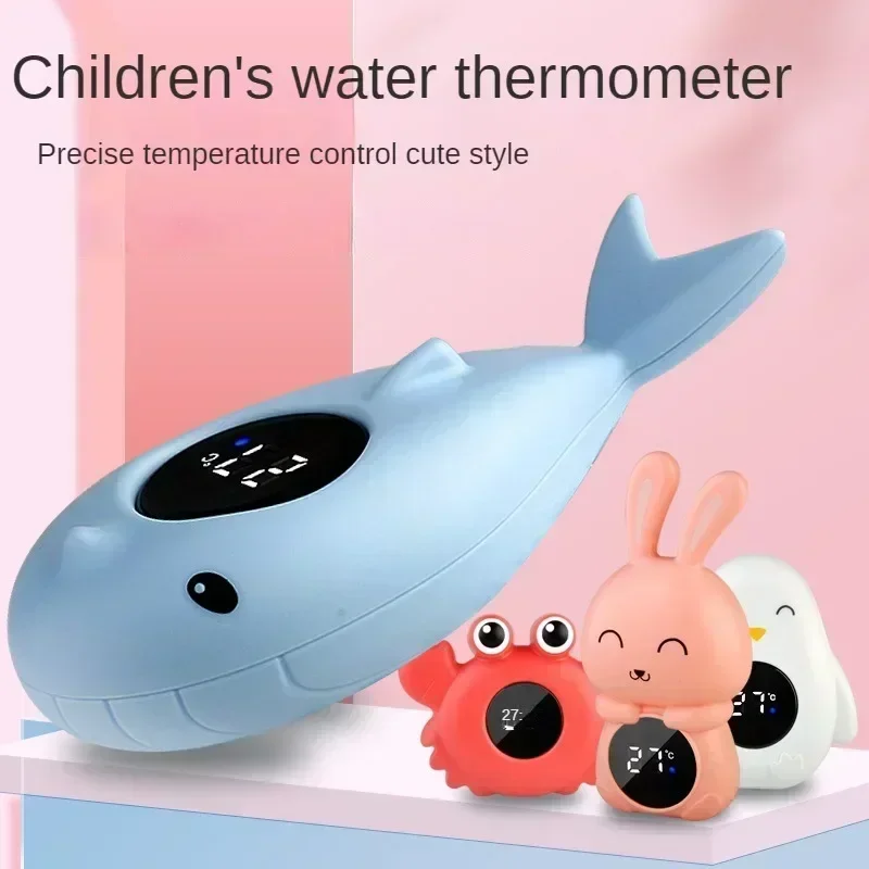 Compteur de température de bain pour bébé, eau numérique flottante, affichage LED, testeur de température, dessin animé de sécurité