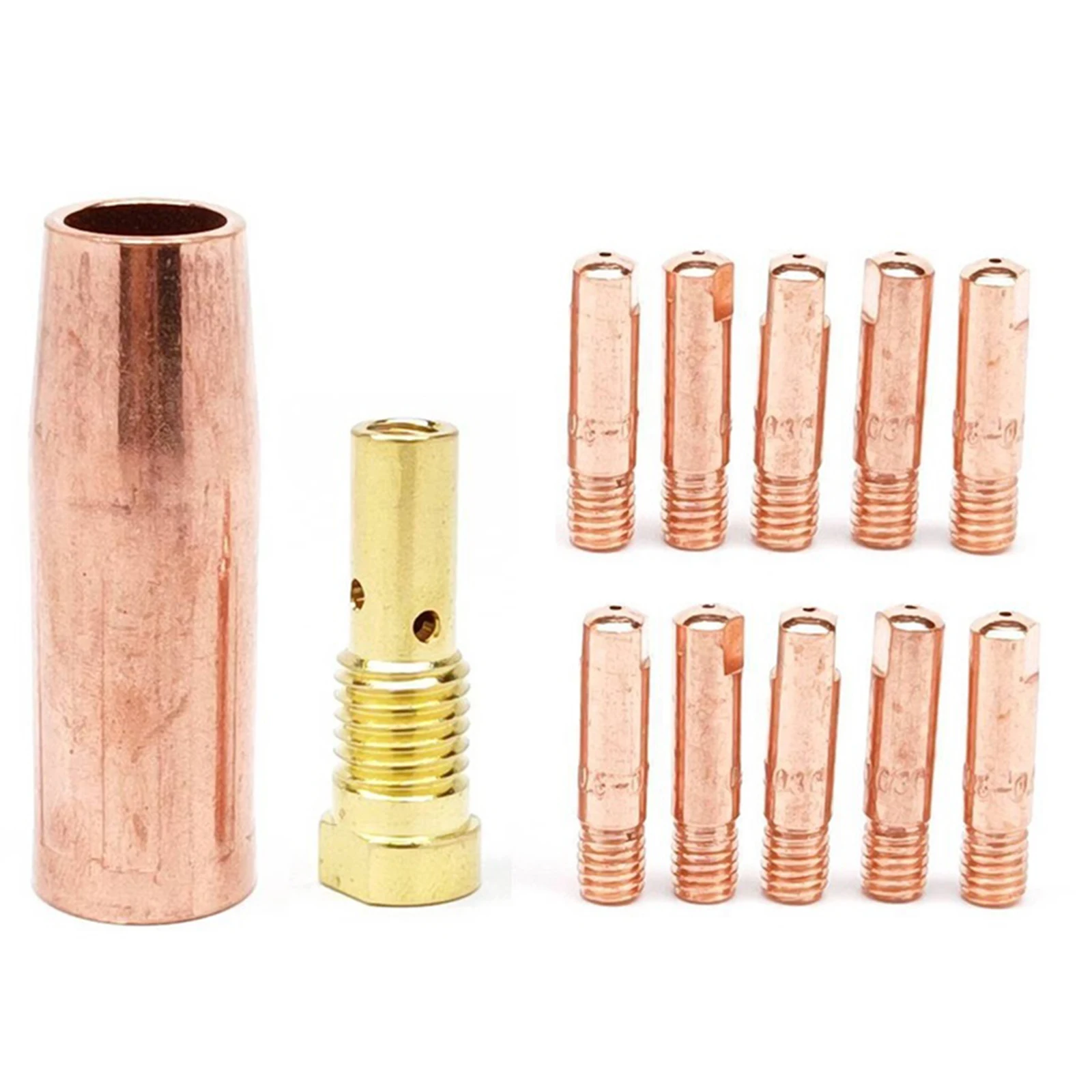 

12pcs Nozzle Tip ELECTRIC Kit 170 MIG Flux Cored Welder 68885 97503 61888 57865 0.9mm Conductive Tips Welding Accessories