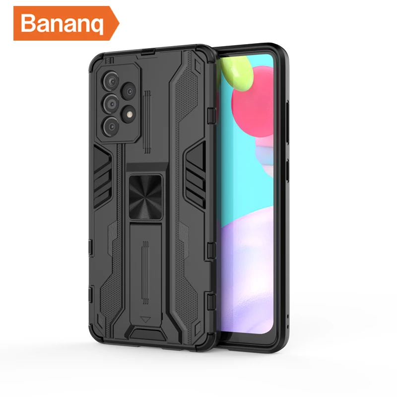 

Bananq Shockproof Case For Samsung A12 A22 A32 A52 A72 A82 F52 4G 5G Stand Cover For Galaxy S21 FE S22 S23 Plus Ultra M12 M52