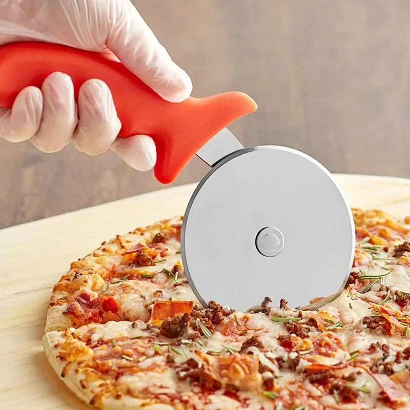 Stainless Steel Pizza Cutter Wheel & Pastry Roller Knife 4
