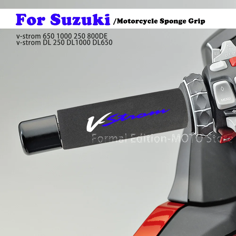 Motorcycle Handlebar Grips Anti Vibration for Suzuki Motorcycle Sponge Grip  | eBay