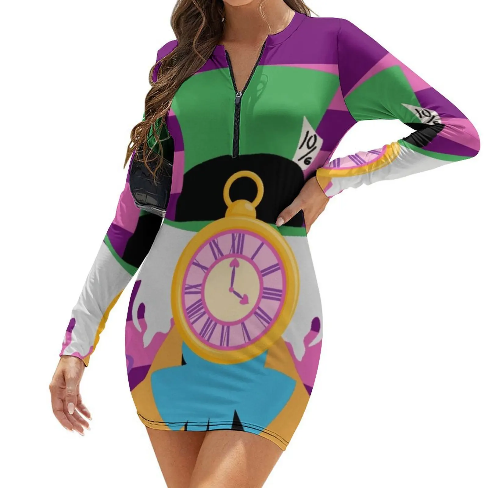 

The Tea Party Long-Sleeve Bodycon Dress summer women's dress 2024 dress women summer