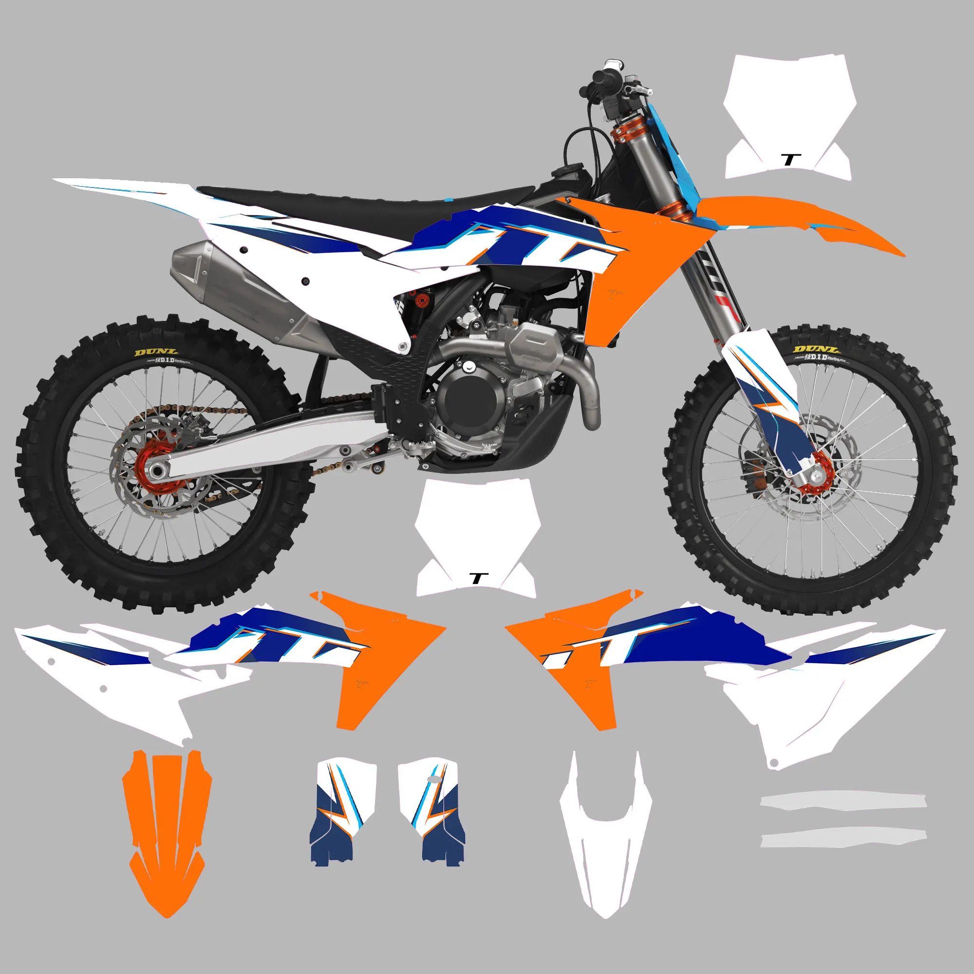 Graphic Kit for 2023-2024 SXF XCF 200 250 300 350 400 450  Motocross Decals Sticker