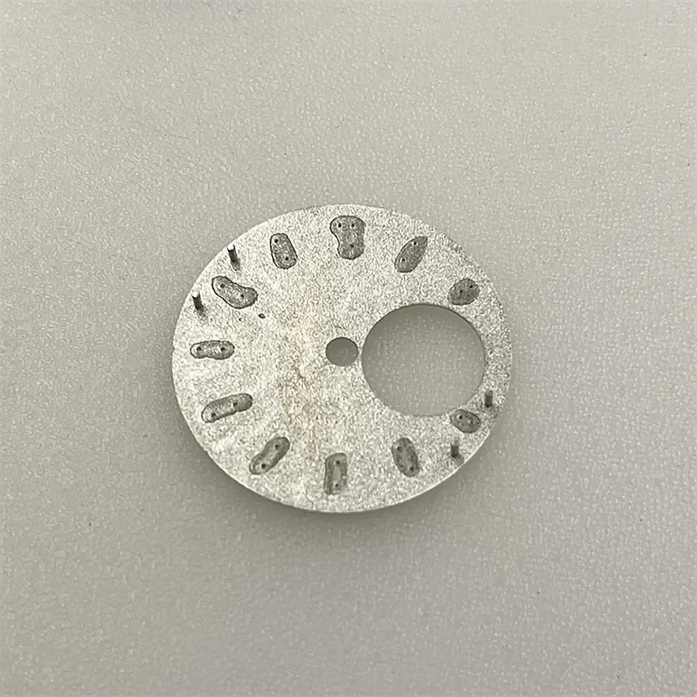 28.5mm Watch Dial for NH38 Movement Green Luminous NH34 Dials Replacement for Diving Watches Face Diy Part