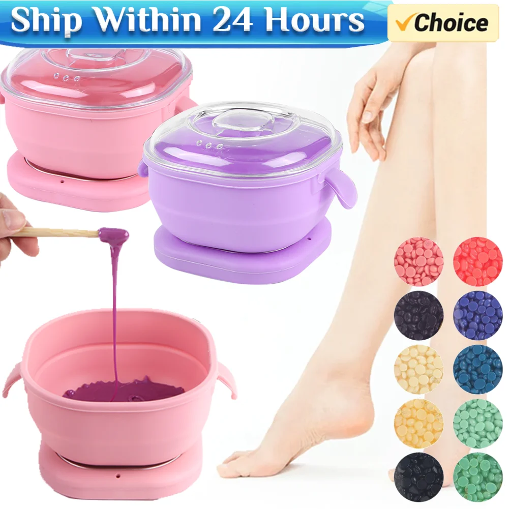 Silicone Wax Heater 100W Electric Hot Warmer Machine Hair Removal Machine Foldable For Home Travel