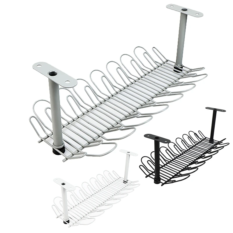 

Cable Organizer Cable Management Tray Under Desk Holder For Wire Management Wire Storage Rack Offices And Kitchens
