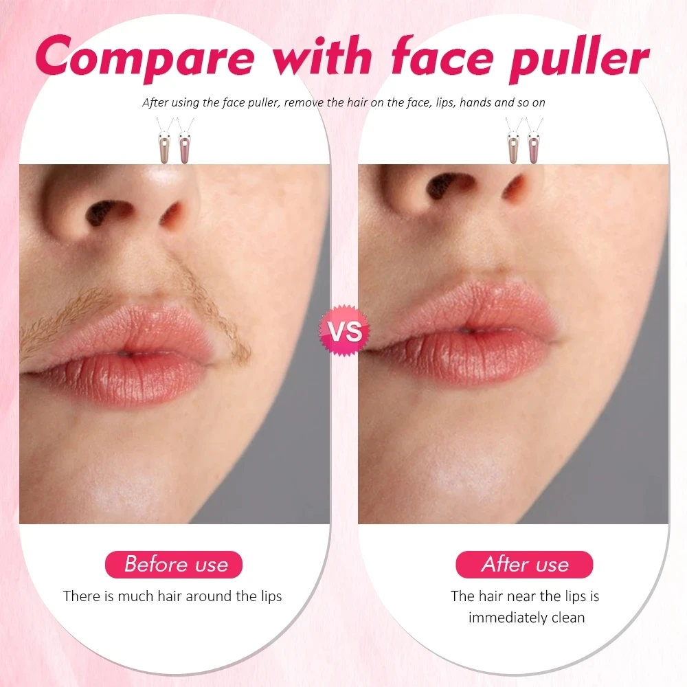 SPESHE Electric Cotton Thread Face Epilator Threading Facial Hair Removal Body Face Fine Hair Remover Women Beauty Device