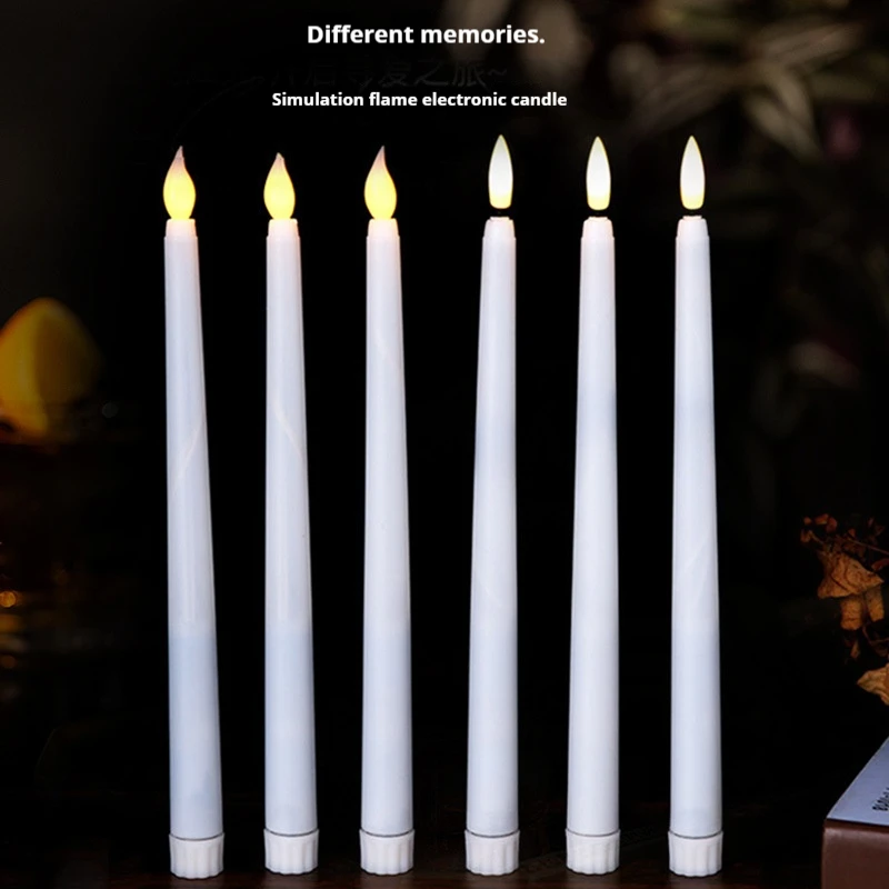 LED Candles 1pcs Halloween Christmas Tree Long Pole Candle Light Creative Birthday Simulation led candles