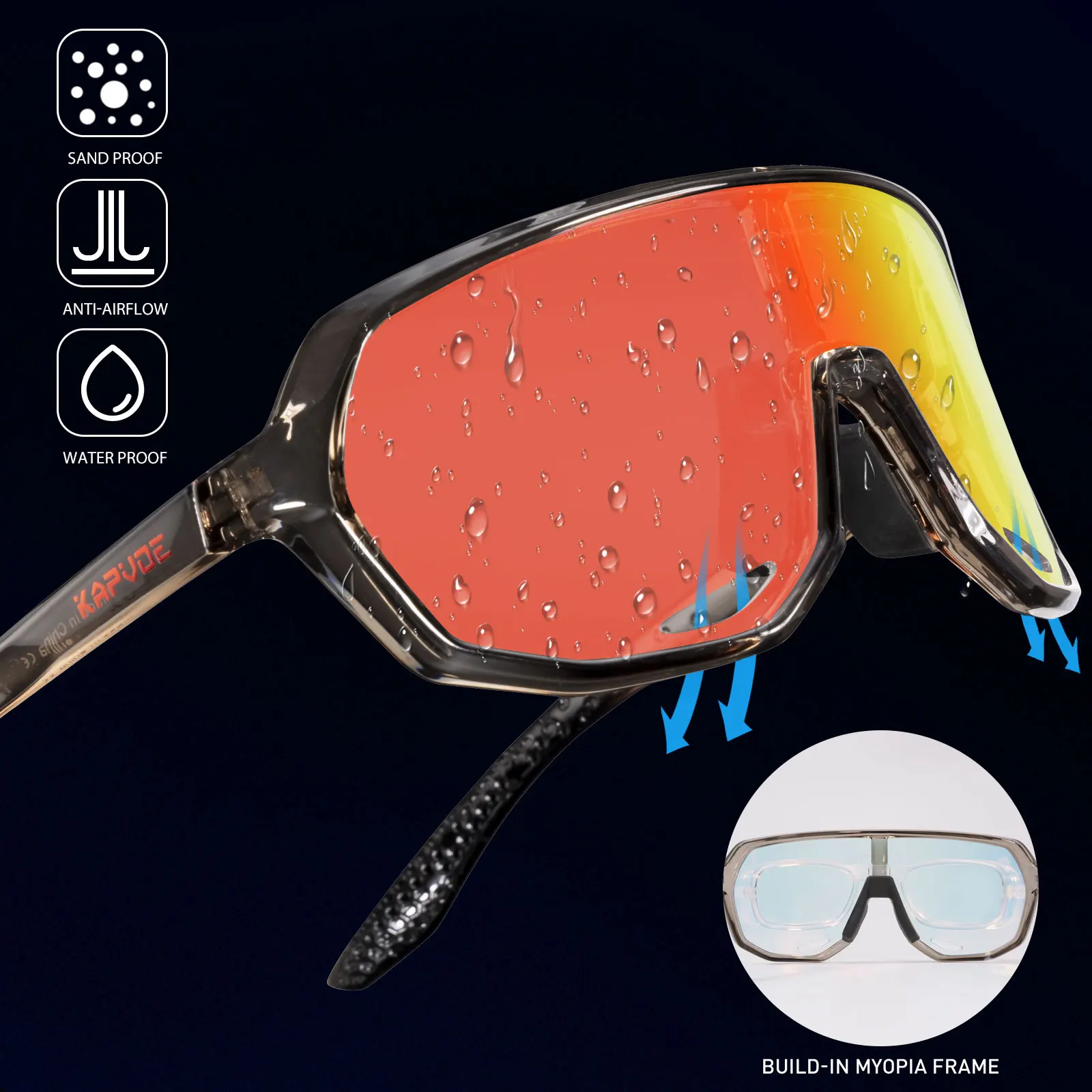 KAPVOE Outdoor Sport Photochromic Cycling Sunglasses UV400 Road Bike Cycling Glasses for Men Women MTB Driving Bicycle Goggles cycling sunglasses,cycling glasses,sun glasses,bicycle glasses,sports glasses,sport sunglasses,sports goggles,driving sunglasses