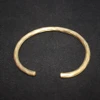 Handmade Forged Hammered Antique Brass Bracelet for Men Wrist Women Bangle Hand Craft Jewelry Unisex Gift of Boy Girl Lovers 1