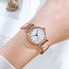 Fashion Women Watches Small Arabic Dial Steel Band Ladies Quartz Watch 5