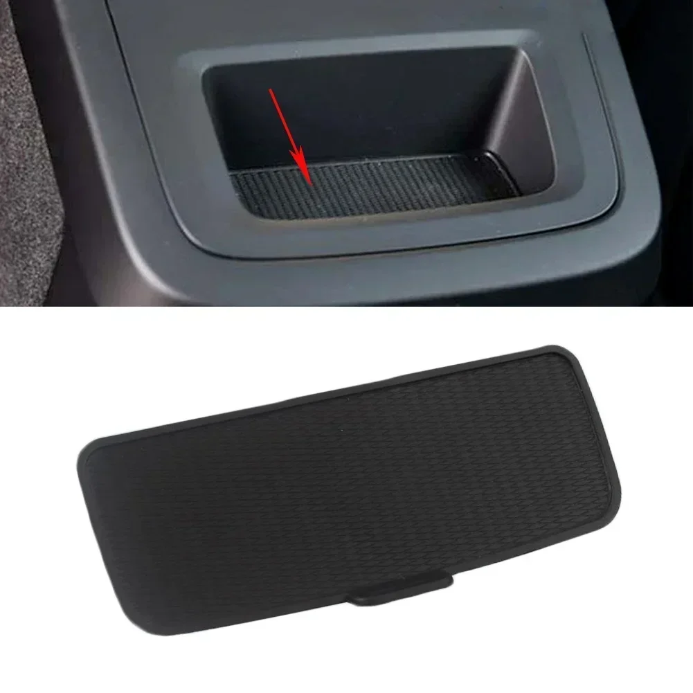 Car Interior Organizer For Volvo XC60 XC90 V90 S60L S90L Rear Armrest Storage Tray Water Cup Rubber Bottom Pad Anti Slip Trim Mat 31389183 Accessories