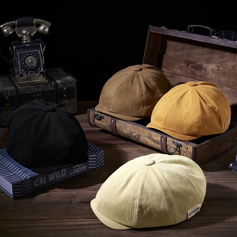 Cappello Piatto In Lino Unisex - Berretto Newsboy Traspirante Con Protezione UV, Taglie M-L-XL