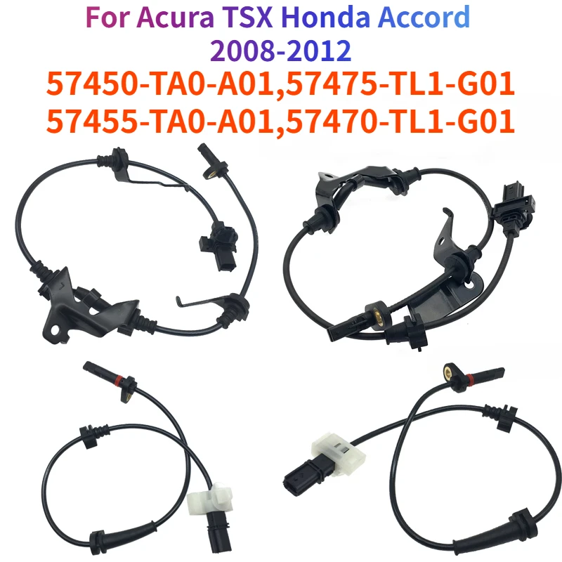 ABS Wheel Speed Sensor 57450-TA0-A01 57475-TL1-G01 57455-TA0-A01 57470-TL1-G01 For Acura TSX Honda Accord 2008-2012