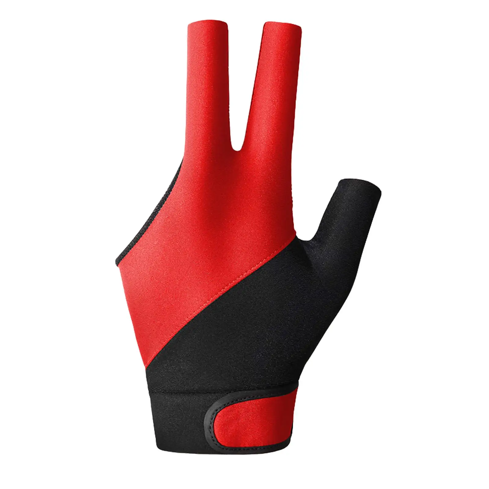 Three Fingers Billiard Glove Durable Nonslip Portable Professional Snooker Cue Glove for Games Playing Women Men Indoor Practice