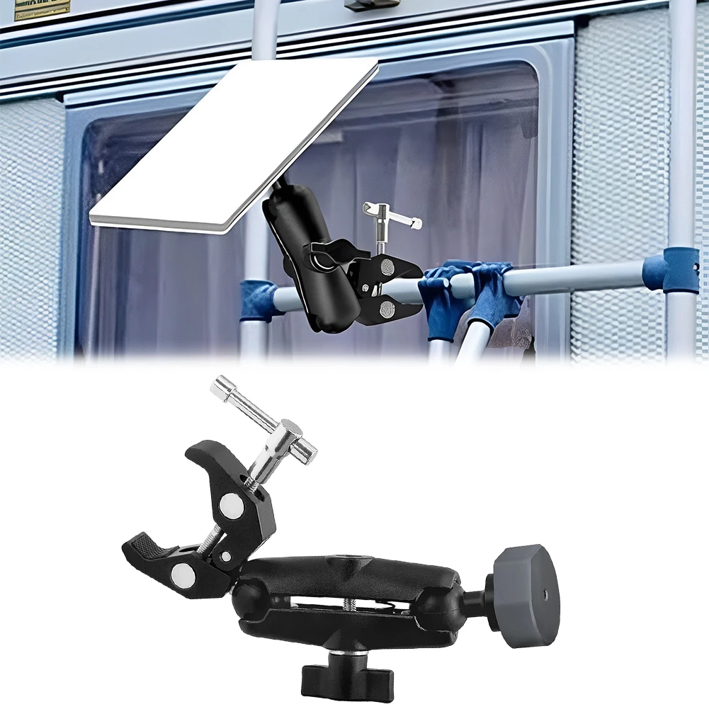 For Starlink Mini Clamp Bracket Kit Adjustable Pole Mount RV Mount for RV/Yacht/Camper/Guardrails