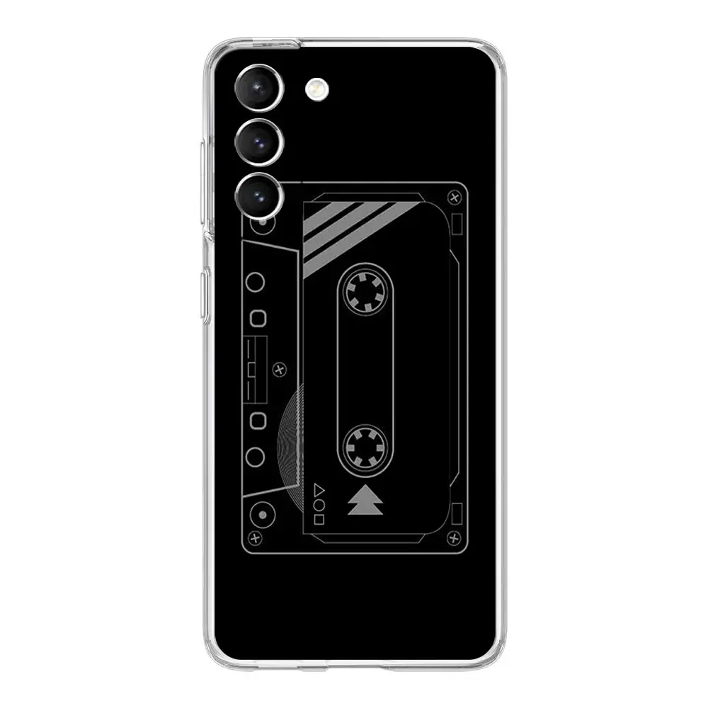 Retro Vintage Cassette Tape Clear Phone Case Cover
