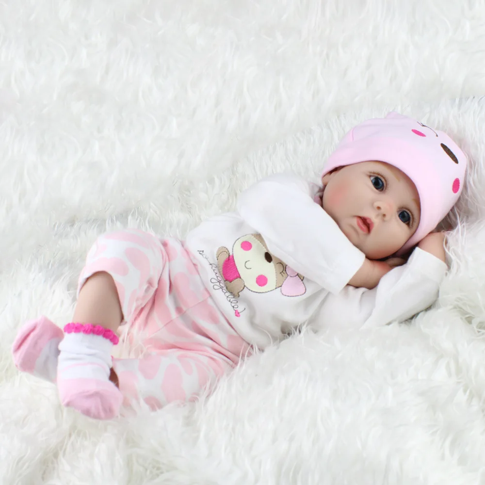 Realistic Reborn Dolls 45/55cm Full Body Handmade Mohair Silicone Cloth bebe reborn dolls bjd dolls