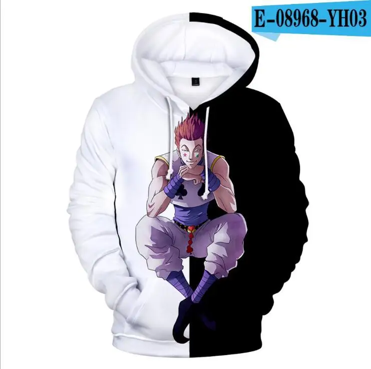 plain white hoodie 2022Hot Sale Creative Comic Hunter X Hunter Hisoka 3DHoodies Sweatshirts Men/Women Long Sleeve Hoodie Fashion Casual Anime Pullo black sweatshirt