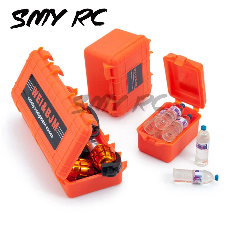 

3Pcs Plastic Storage Box Decoration Tool for 1/10 RC Crawler Car Axial SCX10 90046 Traxxas TRX-4 TRX-6 MST Recat