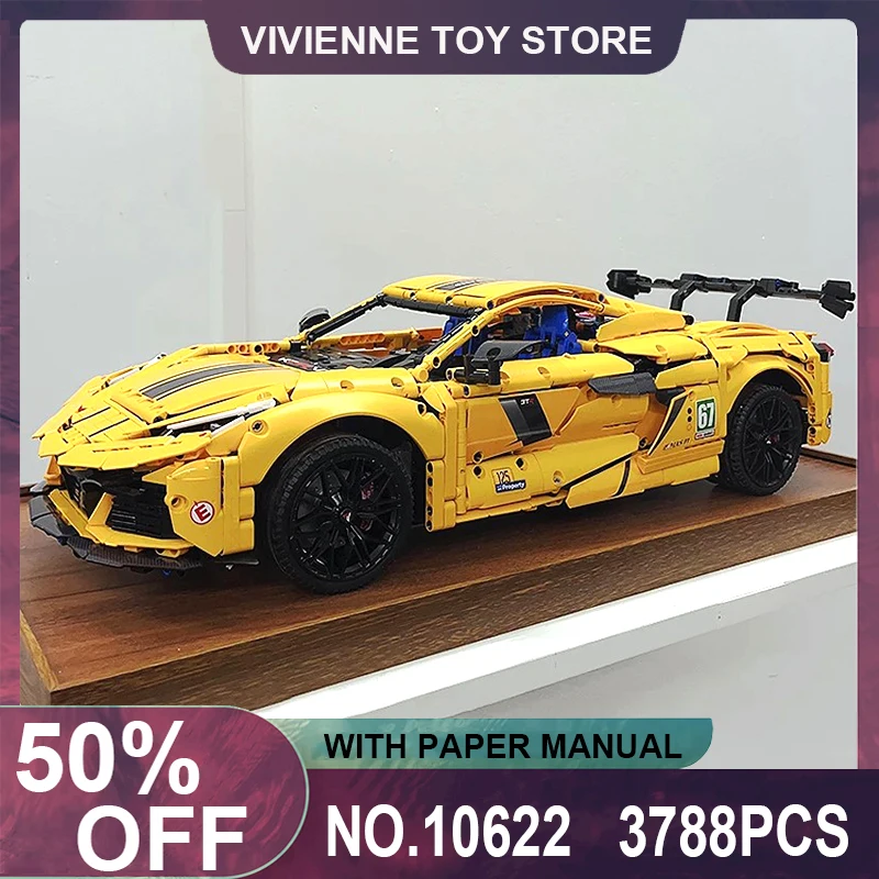 

GULY 10622 MOC 1:8 Technical Kervtte Super Sport Hypercar Model Building Blocks Puzzle Toy Christmas Birthday Gifts For Kids