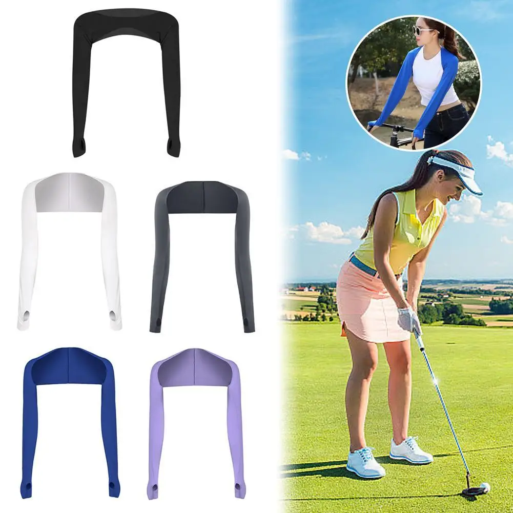 Golf Sports Sun Protection Shawl Outdoor Cycling Shawl Integrated Sleeve Sleeve For Women's Multi-purpose Sun Protection arm sleeves