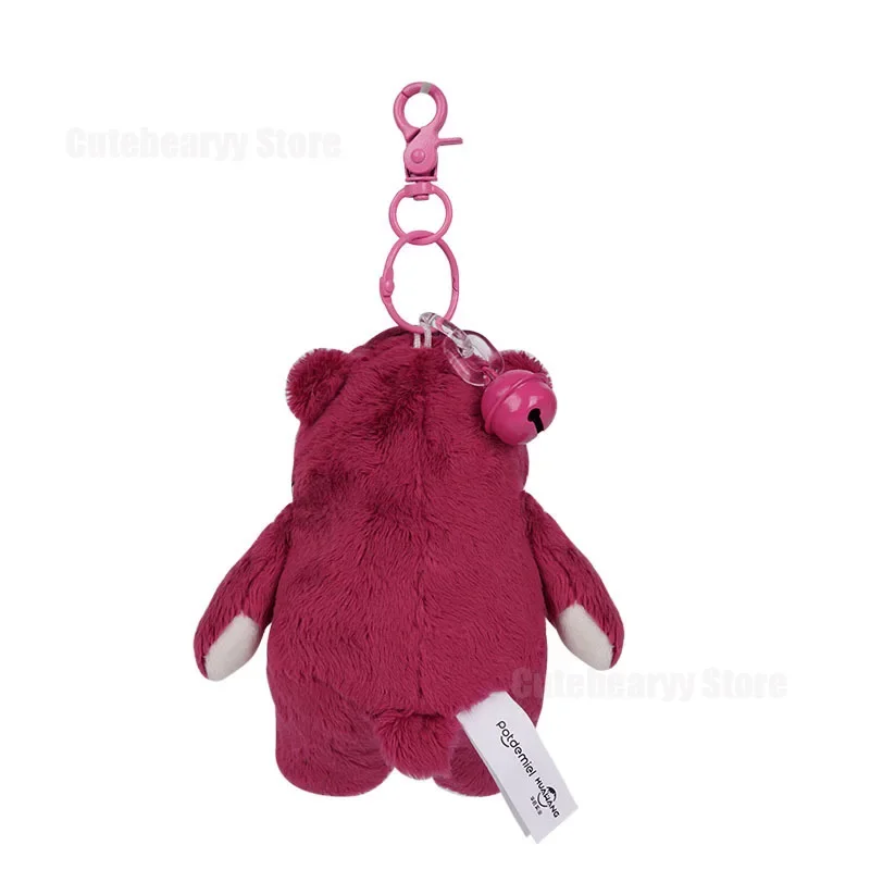 Genuine Disney Lotso Plush Pendant New Cute Cartoon Strawberry Bear Doll Kids Students School Bag Pendant Decoration Couple Gift