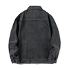 Men's Spring and Autumn Denim Jackets men's brown denim jacket Pure cotton workwear casual men's denim tops 4