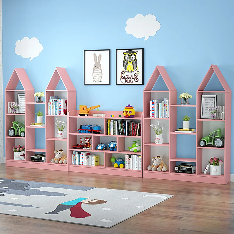 Storage Children Shelf Book Shelves Cabinets Living Room Kids Accessories Children's Bookcases Estanteria Libros Books Nursery