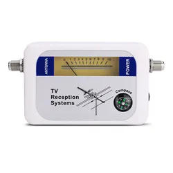 Digital Aerial TV Antenna Signal Strength Meter (WHITE)