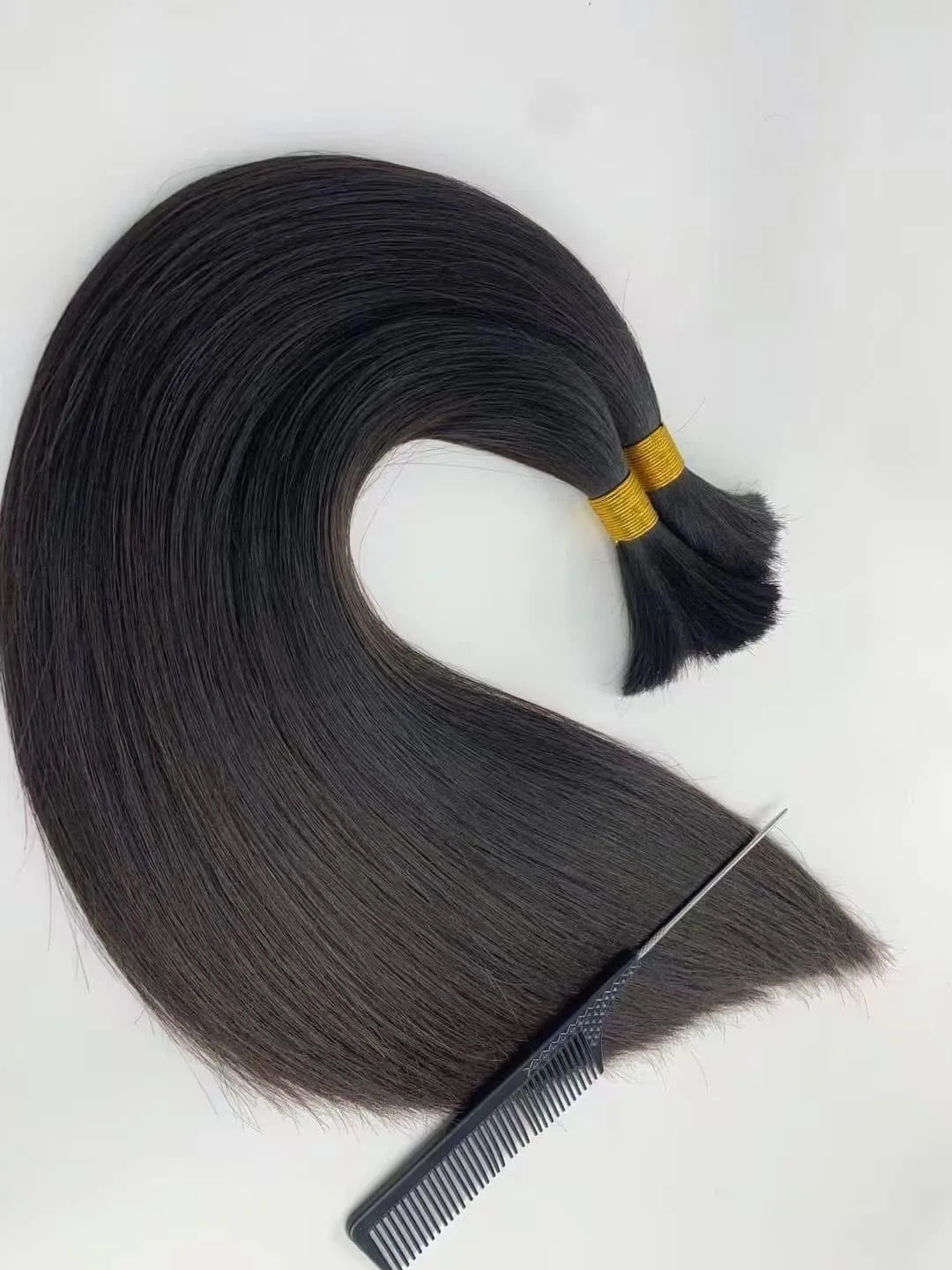 Double Drawn Human Hair Bulk Boho Braids Hair Extensions Short Less Bone Straight No Weft 300g 16A Vietnamese For Women