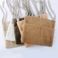 New Thick Plush Baby Crib Hanging Storage Bag Portable Double Pockets Newborn Cot Toy Organizer Bag Bed Headboard Storage Pouch 2