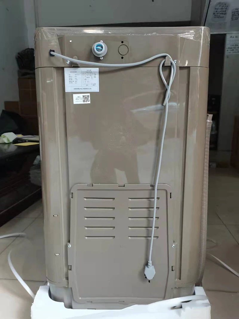 S1fff2f83e70e4f43aa44dab10de6bed7G Single Cylinder Small Washing Machine Full Automatic and Stripping Mini Portable Washer Laundry One Button Dehydration Mallzona