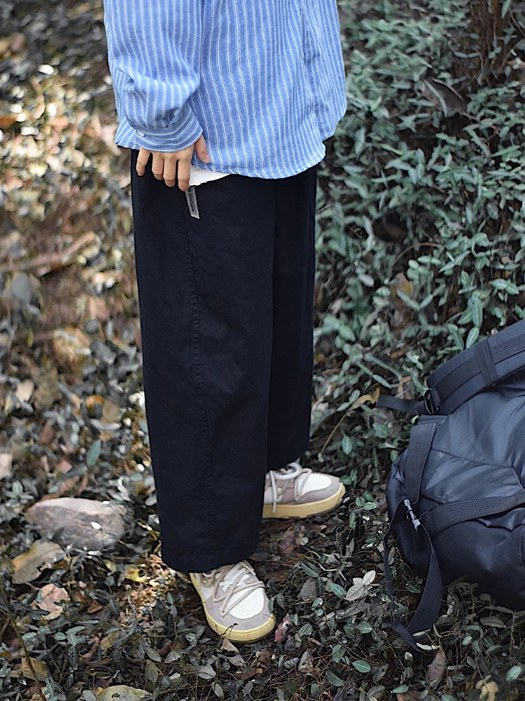 y Retro Workwear Pants ex Loose Wide Leg Casual Straight Leg Trendy Brand Leisure Trousers Youthful Spring Autumn