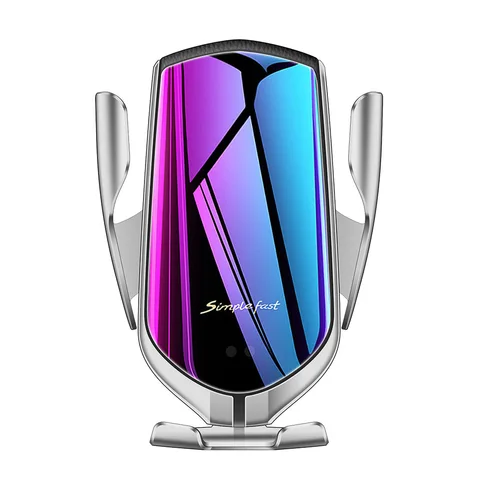 Clamping 10W Fast Car Wireless Charger for Samsung S21 S20 iPhone 13 12 11 XS XR 8 Infrared Sensor Phone Holder Mount