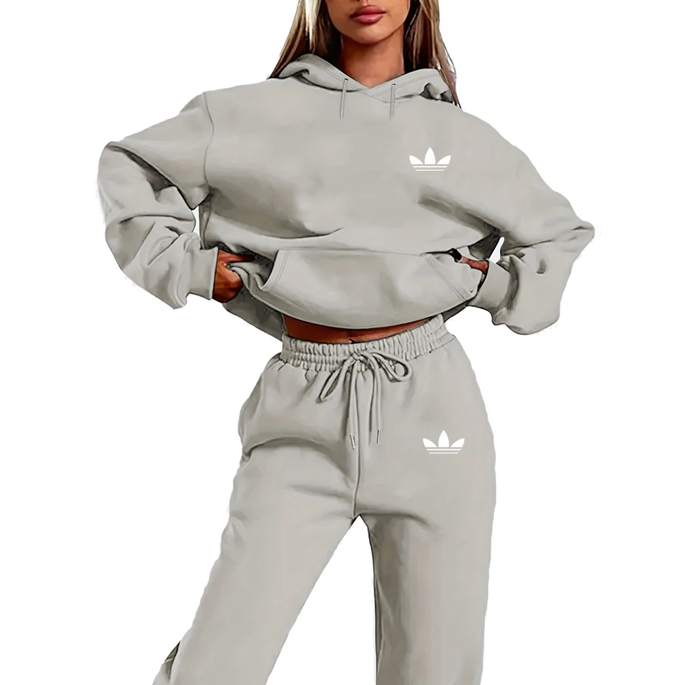 Women’s Letter Print Hoodie Set 5